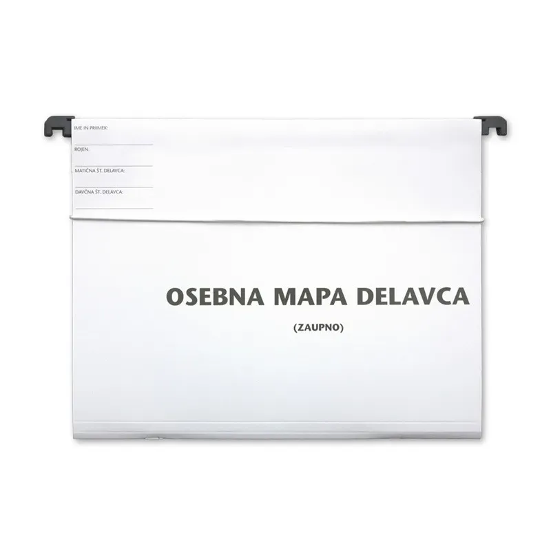 Viseča osebna mapa delavca z elastiko