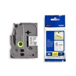 Močno lepljivi laminirani trak 6mm črna na prozorni