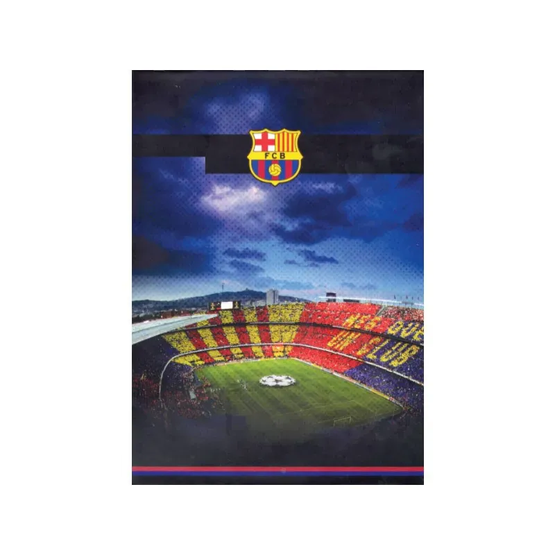 Zvezek s špiralo A5 črtr, trde platnice, FC Barcelona