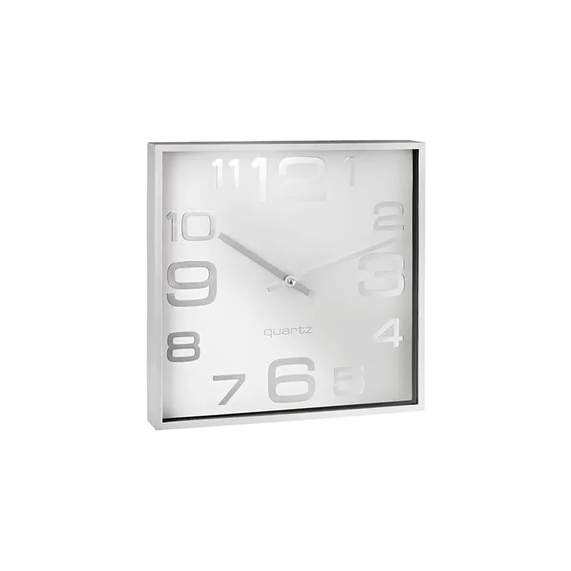 ALCO Stenska ura, kvadratna, bela