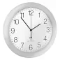 ALCO Stenska ura, radijsko vodena, bel okvir