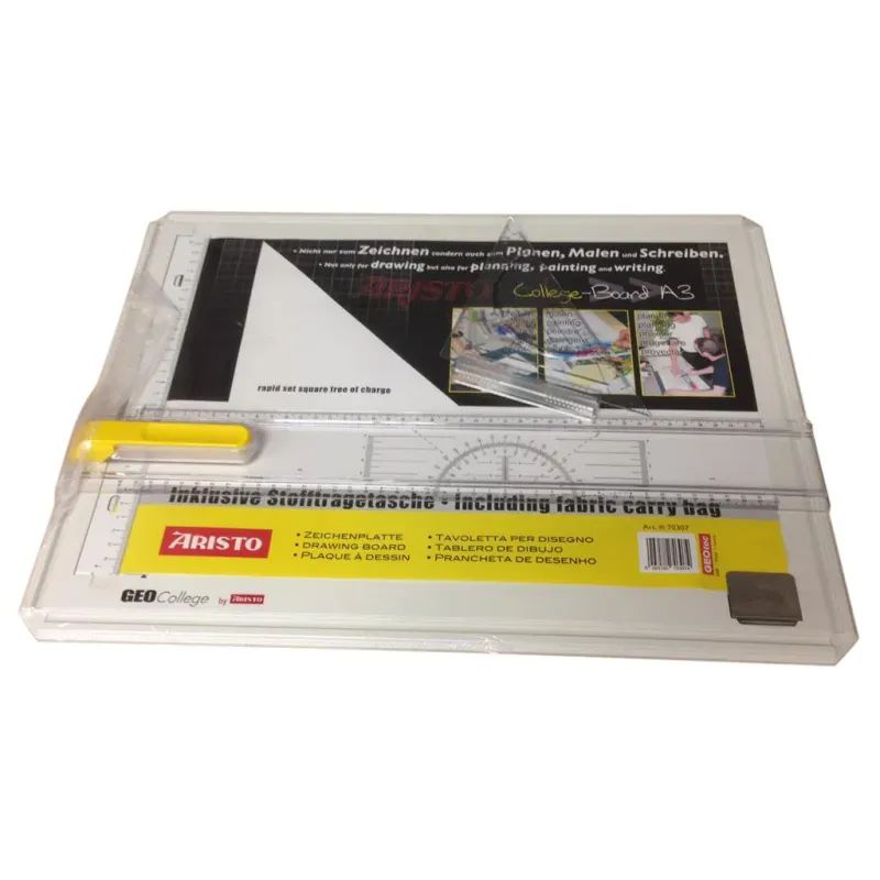 Aristo GEOCollege risalna deska A3 darilo trikotnik z merilom kotov