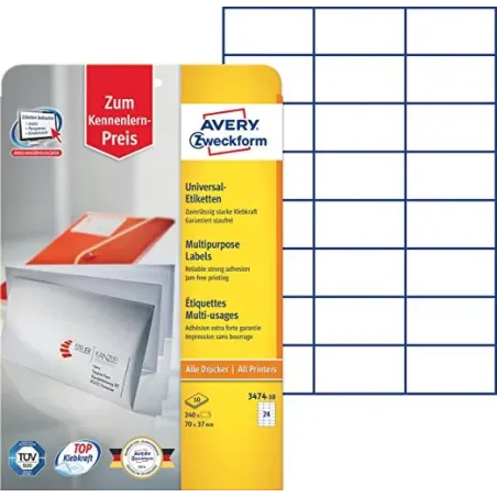 Univerzalne etikete 70 x 37 mm