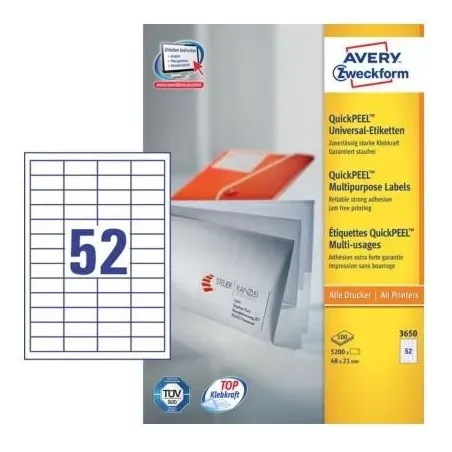 Univerzalne etikete 48 x 21 mm, 100/1