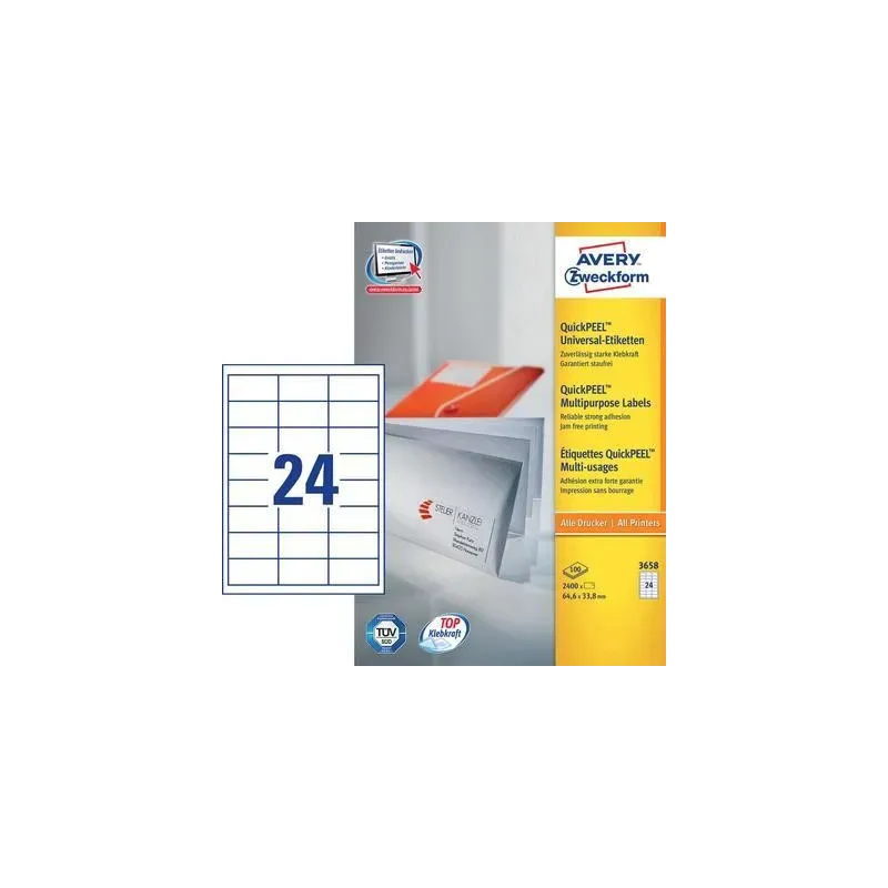 Univerzalne etikete 64,6 x 33,8 mm - 100/1