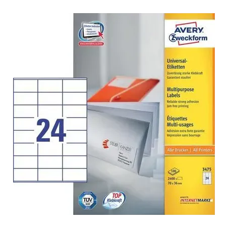 Univerzalne etikete 70 x 36 mm