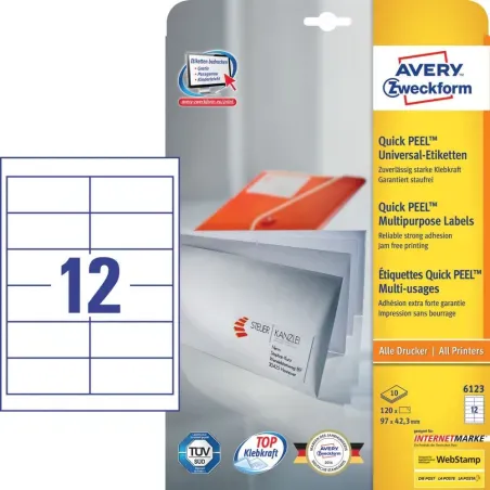 Univerzalne etikete 97 x 42,3 mm