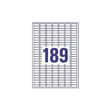 Odstranljive univerzalne etikete 25,4 x 10 mm