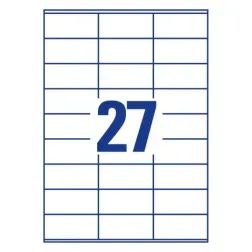 Odstranljive univerzalne etikete 63,5 x 29,6 mm