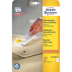 Odstranljive univerzalne etikete 199.6 x 143.5 mm