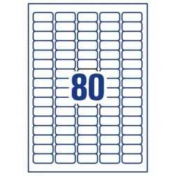 Odstranljive univerzalne etikete 35.6 x 16.9 mm