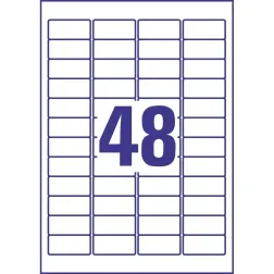 Odstranljive univerzalne etikete 45.7 x 21.2 mm 100/1