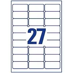 Odstranljive univerzalne etikete 63.5 x 29.6 mm