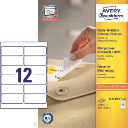 Odstranljive univerzalne etikete 99.1 x 42.3 mm