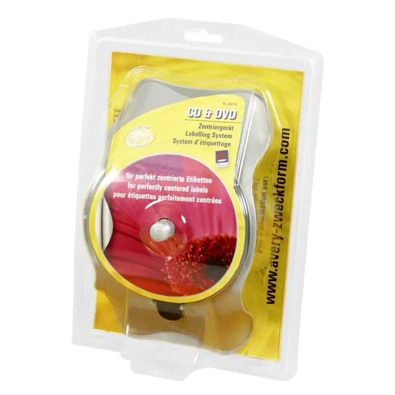 Pripomoček za lepljenje CD/DVD etiket