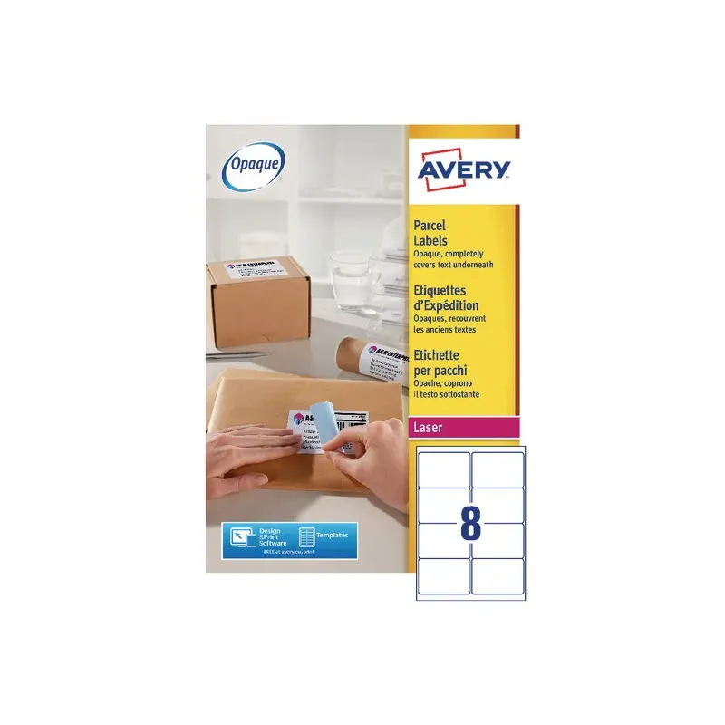 Neprosojne etikete za B4/C6 ovojnice 99,1 x 67,7 mm 1/40