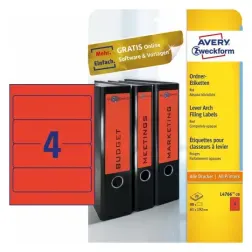 Etikete za široke registratorje 192 x 61 mm - L4766-20