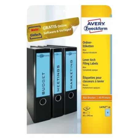 Etikete za široke registratorje 192 x 61 mm - L4767-20 