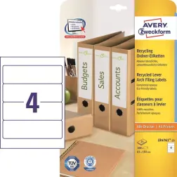 Reciklirane etikete za široke registratorje 192 x 61 mm