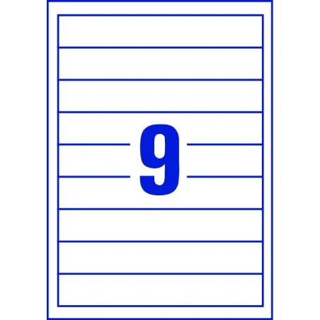 Vstavni kartončki za hrbtišča registratorjev 190 x 30 mm