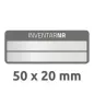 Etikete za označevanje inventarja, aluminijske, 2-vrstične