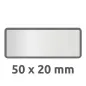 Etikete za označevanje inventarja, aluminijske, 50 x 20 mm 