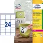 Zelo odporne odstranljive poliesterske etikete, bele 63.5 x 33.9 mm 