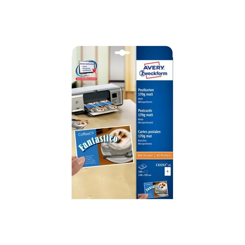 Kartonske predloge 148 x 105 mm, 170 g/m² 