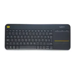 Tipkovnica K400 PLUS Wireless Touch, Logitech, Unifying, črna, SLO
