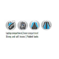 Ovalni nahrbtnik Street Cosmo Dark