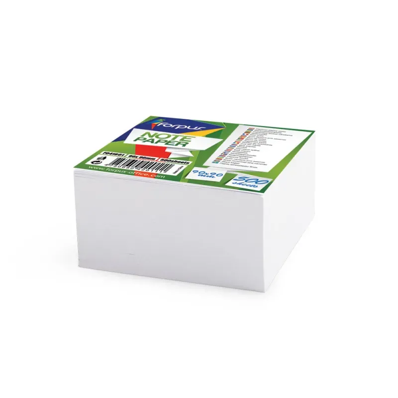 Kocka 90 x 90 mm, bela lepljena - FO41601