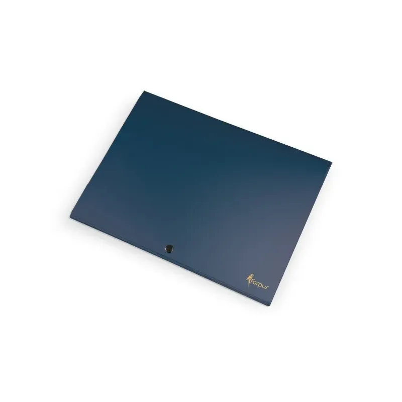Mapa z gumbom A4 PP , metallic