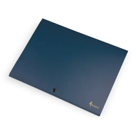 Mapa z gumbom A4 PP , metallic