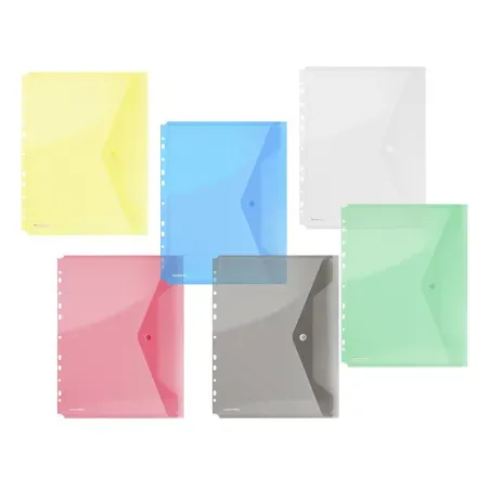 Mapa z gumbom in perforacijo