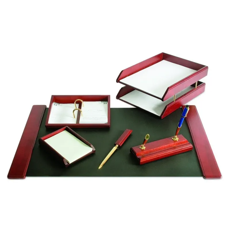 Namizni komplet Brown Wood 6-delni, les