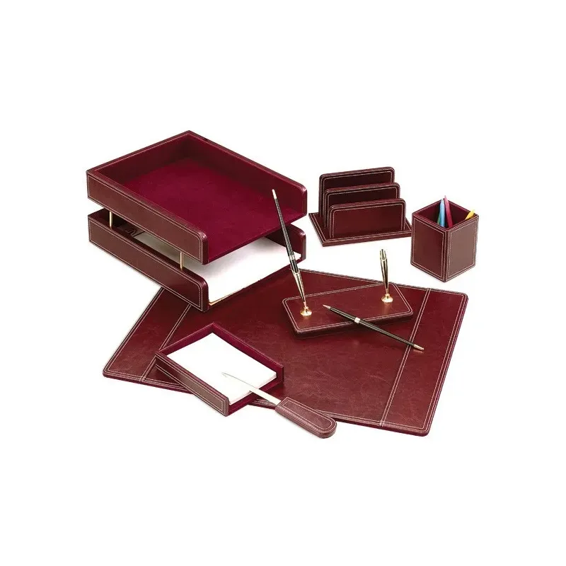 Namizni komplet 7-delni, usnjen