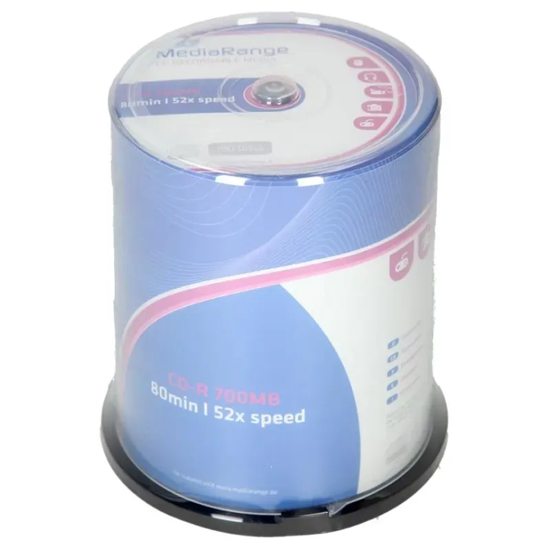 CD-R Mediarange 700 MB 1/100 tortica