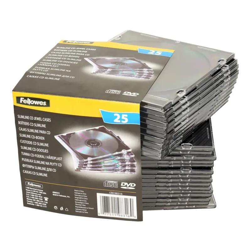 Ovitki za CD/DVD Fellowes PVC, 25/1