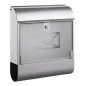 Poštni nabiralnik ALCO 8608, kovinski, srebrn