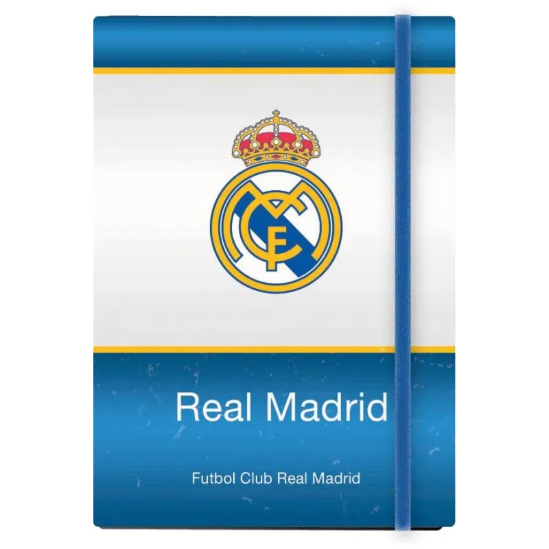 Zvezek z elastiko Real Madrid A5 črte
