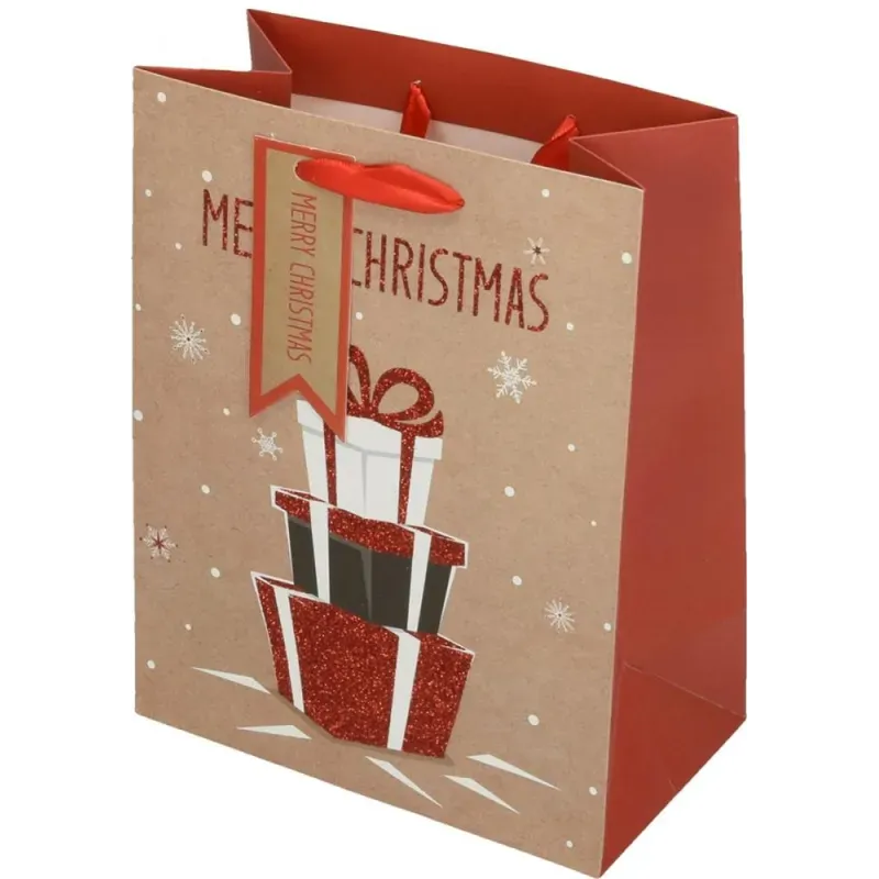 Vrečka Delux Merry Xmass, srednja