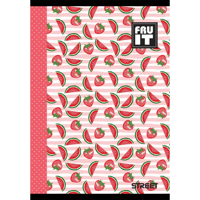 Zvezek Street Fruits A4 karo