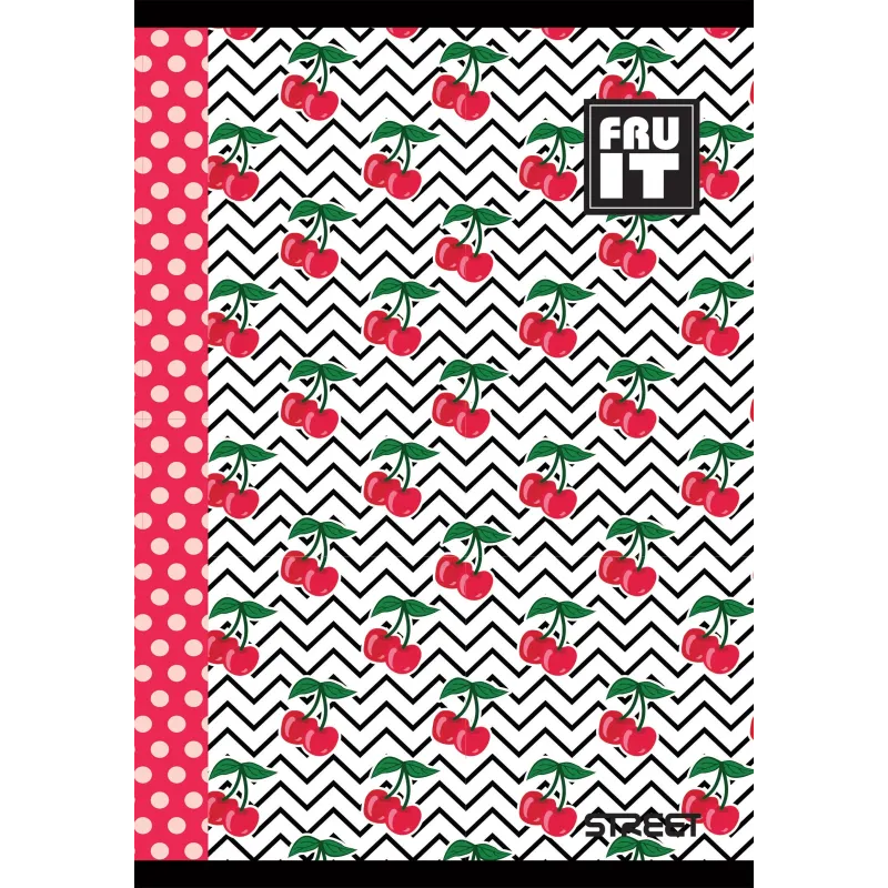Zvezek Street Fruits A4 brezčrtni