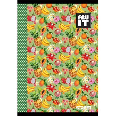 ZVEZEK STREET FRUITS A5/OC 80L