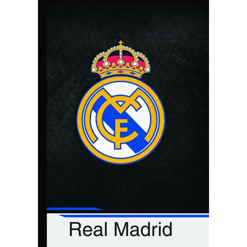 Zvezek z trdimi platnicami Real Madrid A4 črte