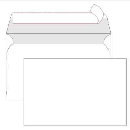 Kuverta C6, 114 x 162 mm, bela – 1/1
