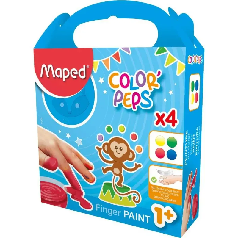 Prstne barve MAPED, 4/1