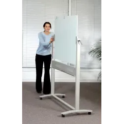 Mobilna steklena tabla NOBO 90 x 120 cm, na kolesih