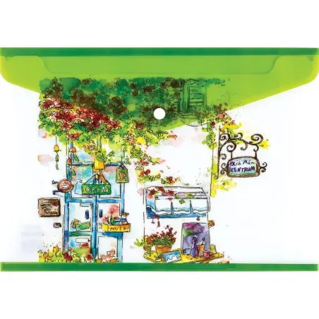 Mapa A4 z gumbom "Coffee Shop"0.18mm