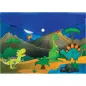 Mapa A4 z gumbom "Dinosaurs"
